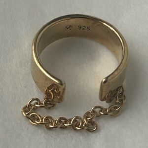 Mejuri Gold Vermeil Ear Cuff with Tiny Chain